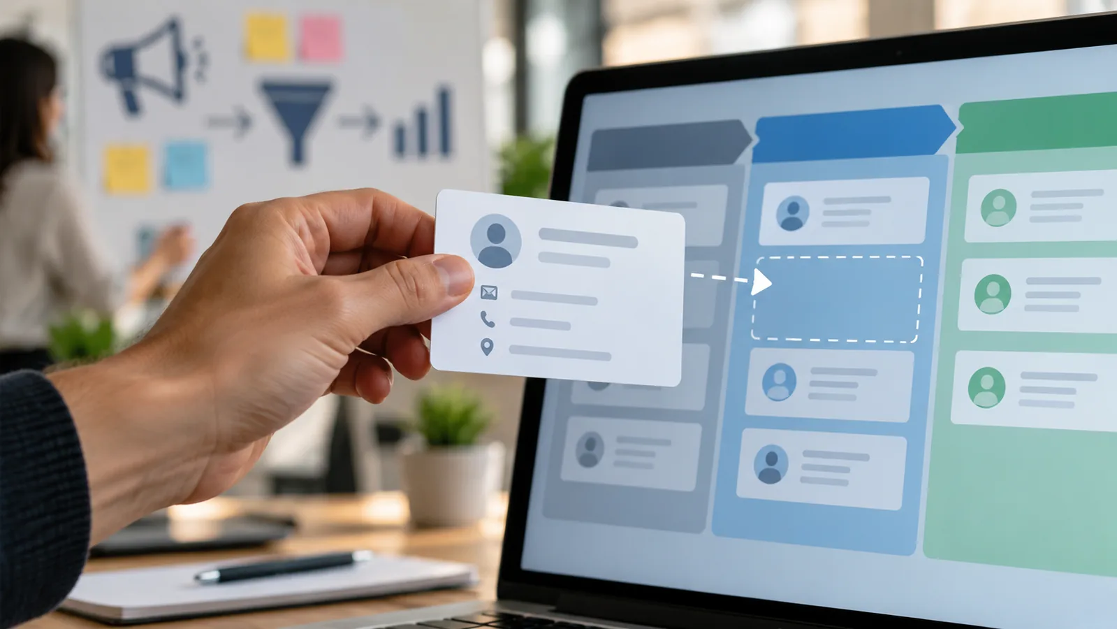 Заявка переходит из маркетингового канала в CRM и работу менеджера Заявка переходит из маркетингового канала в CRM и работу менеджера